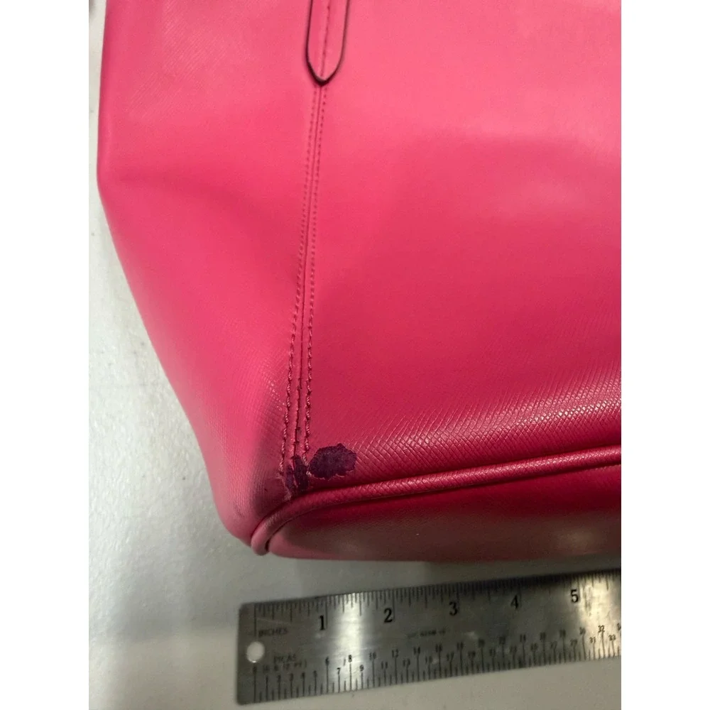 Coach Peyton Saffiano Leather Zip‎ Top Tote Pomegranate Pink F27349